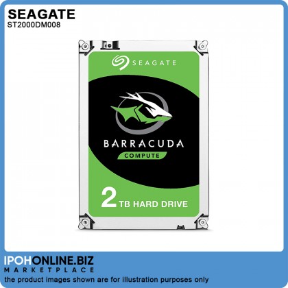 Seagate BarraCuda ST2000DM008 2TB 7200RPM 256MB Cache 3.5 inch SATA HDD - Genuine Seagate BarraCuda ST2000DM008 2TB 7200RPM 256MB Cache 3.5 inch SATA HDD - Genuine